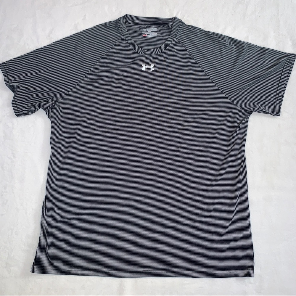 UNDER ARMOUR SHORT SLEEVE LOOSE SHIRT BLACK/WHITE
